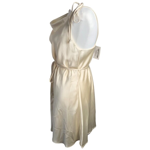 Z Bella NWT Strappy Bodycon Satin Slip Evening Cocktail Party Mini Dress Size L - Picture 3 of 12